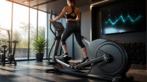 Elíptico Profissional com treino orientado por RPM, Watt e biomecânica. Entenda como evoluir com baixo impacto e uso mais eficiente.